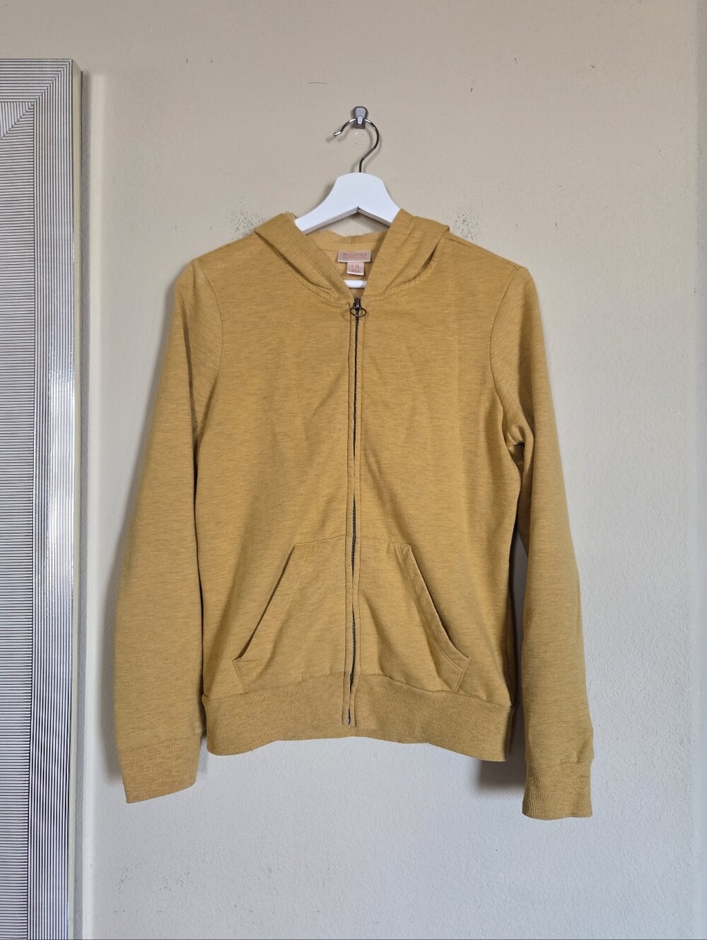 Mossimo Y2k Mustard Yellow Zip-Up Hoodie Retro
